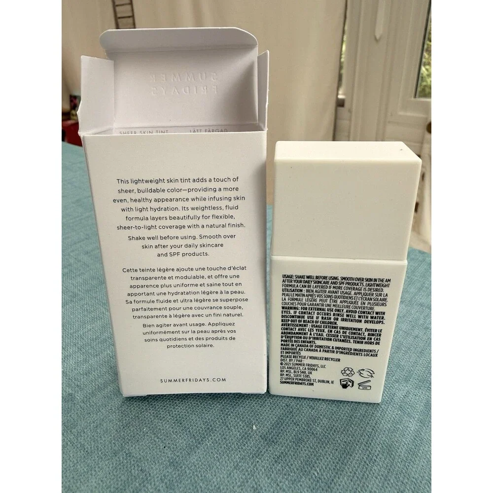 Shade 9 - Summer Fridays Sheer Skin Tint 1 Oz NEW Vegan Fragrance Free